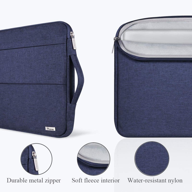 Voova 15.6 16 Inch Laptop Sleeve Case Compatible with MacBook Pro 16 M1/M2/M3/M4 Max 2019-2025, 15.6-16â€ Hp Lenovo Acer Asus, Waterproof Slim Computer Bag Cover with Handle, Blue - Image 5
